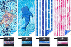 Microfiber Lightweight Beach Towel Sand Free Quick Dry Absorbent Thin Compact Towels for Swimming Pool Camping Beach Accessories Large Easy Pack Travel Things for Vacation Essentials Gift Adult
