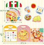 JoyCat Reusable Sticker Book - Stickers for Toddlers, Kids Sticker Activity Book, Travel Toys for Road Trip, Car & Airplane, Educational Learning Gifts for Boys and Girls Ages 3-5 (Pizza-Making)