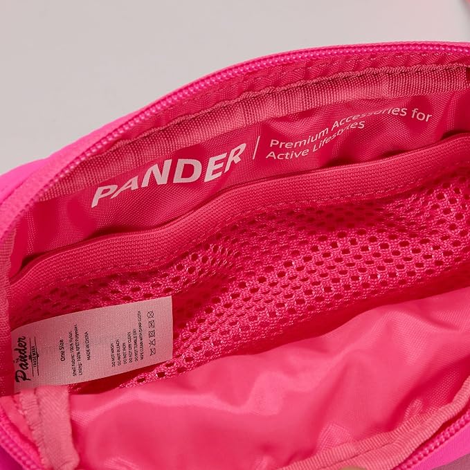 Pander Mini Belt Bag – Ultra Compact, Fits 6.7” Phone, Lipstick, Earbuds, Essentials, Small Crossbody Waist Purse, Sonic Pink