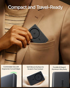 Baseus Picogo AM52 MagSafe Power Bank, Qi2.2 25W 10,000mAh Magnetic Portable Charger, 0.6" Slim 45W USB-C Fast Charging Alloy Wireless Battery Pack, Travel Essential for iPhone 17/16/15/14/13/12 Only