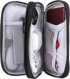 JIAKAI Travel Cable Organizer - Electronics Accessories Bag-Black