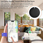 Air Tracker Tags GPS Tracker Case,Mini Key Item Finder Locator,No Monthly Fee with Apple Find My(iOS only),Anti-Lost Bluetooth Tag ItemTracker Case for Luggages/Kids/Pets/Wallet/Bag-1Pcs-Black