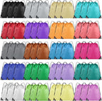 Grneric 60 Pieces Drawstring Backpack Bulk Cinch Sackpack Ployster Drawstring Bags for Gym Party Trip(20 Colors)