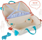 Trunki Hand Luggage and Children's Suitcase for Sitting On | Children's Risen Gift for Girls and Boys | Trolley, Pink