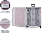 Travelpro Maxlite 5 Softside Expandable Luggage with 4 Spinner Wheels, Lightweight Suitcase, Men and Women, Orchid Pink Purple, Checked-Large 29-Inch