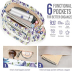 Corduroy Tote Bag for Women,Large Capacity Cute Tote Bags With 6 Pockets,Crossbody Shoulder Handbag for Work Travel Gym