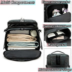 Gym Duffle Bag Backpack with Shoe Compartment,4 ways Travel Backpack for Women and Men,Multi-Functional Weekender bag with Waterproof Layer&Laptop Compartment for Fitness, Travel,Camping