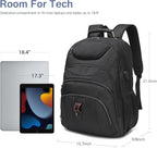 Extra Large Laptop Backpack for Men,37L Gaming Laptop Backpack,18.4Inch Travel Backpack with USB Charging Port, Business Flight Approved -Big Capacity Computer Bag College Bookbag, Black Black