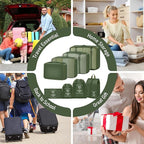 8 Set Packing Cubes for Travel Suitcase Organizer Bags Luggage Packing Cubes Set Travel Essentials Accessories Gifts for Women