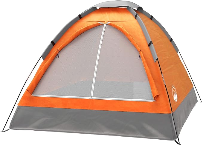2 Person Camping Tent with Rain Fly and Carrying Bag – Lightweight Outdoor Pop Up Tents for Camping Essentials, Music Festivals, Backpacking, Hiking, or Beach Shelter by Wakeman Outdoors