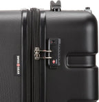 SwissGear 7366 Signature Hardside Expandable Luggage with Spinner Wheels, TSA Lock, Black, Checked-Large 27-Inch