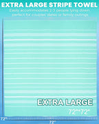 Giant Huge Thin Boho Throw Blanket Turkish Beach Blanket Towel Jumbo Extra Large XL XXL Big Oversized Outdoor Picnic Accessories Airplane Travel Essentials Camping Gears Must Haves Yard Yoga Mat Aqua