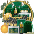 Mothers Day Gift Basket for Mom, Gifts for Women, Spa Gift Basket for Women - 9 Pieces Premium Eucalyptus Bath & Body Spa Kit for Women & Men, Gift for Valentines Day, Christmas, Fathers Day, Birthday