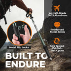 Trekology Trek-Z Collapsible Hiking & Trekking Poles - Balance Support for Seniors, Women, and Men, 2pc Per Set