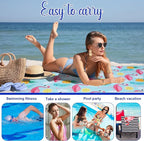 Redbaker 16 Packs 72 x 36 Inches Oversized Mixed Style Beach Towel Bulk Extra Large Pool Towels Set Microfiber Quick Dry Swim Towel Blanket for Women Men Adult Bath Travel(Fresh Colors)