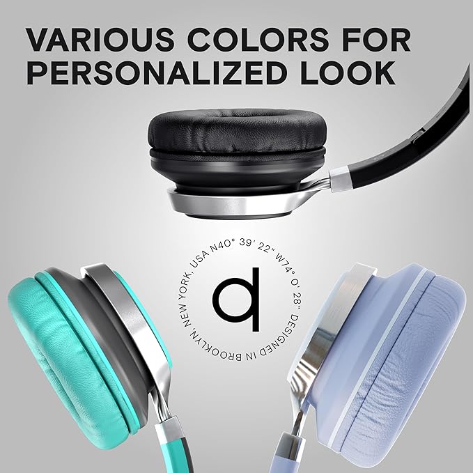 ARTIX CL750 Wired Headphones with Mic — Noise Isolating On-Ear Headphones for Computer and Laptop Wired, Plug in Corded Headphone with Wire (Foldable, Aux Jack 3.5mm)
