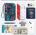 Fintie Family Passport Holder Wallet, RFID Blocking Travel Document Organizer Clutch Bag Credit Cards Case Cover for Women Men