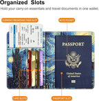 FINTIE Passport Holder, Slim Travel Wallet RFID Blocking Card Case Cover Passport Cover Protector Essentials with Credit Card Slots for Women/Men | Slim, RFID Blocking, Card Case Cover, Essentials, Credit Card Slots