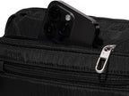 Baggallini Securtex Anti-theft Belt Bag 8.8"x5.5" Crossbody Fanny Pack for Women RFID Wallet Locking Zipper Travel Purse