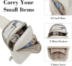 INICAT RFID Blocking Sling Bag, Anti Theft Crossbody Bag for Women, Travel Fanny Pack Style Purse, Vegan Leather
