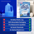 Earth Breeze Laundry Detergent Sheets Calming Lavender - 60 Loads - Eco Laundry Sheets - Travel Laundry Soap Sheets for Hot & Cold Cycles - Tackles Tough Stains & Odors - Gentle on Skin, 30 Ct
