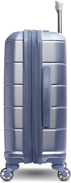 American Tourister Stratum 2.0 Expandable Hardside Luggage with Spinner Wheels, Slate Blue, Carry-on
