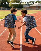 CAMTOP Kids Backpack for Boys, Preschool Toddler Backpack Kindergarten School Bookbag for Age 3-8(Monster Truck)