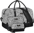 IBFUN Weekender Bags for Women, 21" Weekender Travel Bag, Travel Duffle Bag with Shoe Compartment Carry on Overnight Duffel Bag for Weekend Travel Business Trip, 3PCS