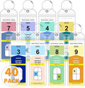 40 Pack Luggage Tags Travel Essentials & Cruise Essentials for NCL, Princess, Carnival, Royal Caribbean & Celebrity Cruise Ships by SEAVILIA