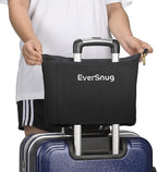 EverSnug Travel Blanket and Pillow Value Bundle – Compact & Lightweight | 2 in 1 Airplane Blanket with Soft Bag Pillowcase, Hand Luggage Sleeve and Backpack Clip | Color Includes Pink & Black