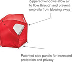 Sport-Brella Premiere UPF 50+ Umbrella Shelter with Patented Side Panels and Tilt Mechanism, Heavy-Duty 1.25 Inch Center Pole, Auger Anchor for Sand and Grass