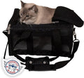 Sherpa Original Deluxe Travel Pet Carrier, Airline Approved & Guaranteed On Board - Black Lattice, Small