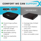 Xtreme Comforts Seat Cushions | Office Chair Cushions for Desk, Car, Wheelchair| Ergonomic Memory Foam Seat Cushion for Support & Comfort | Helps Improve Sitting Posture for Work & Body Relief (1 Pc)