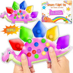 UIIOPJIOM 2PC Pink Dinosaur Color Sorting Sensory Toys for Toddler Girl, Montessori Toy Game Learning Activities Quiet Calm Down Fidgets for Classroom Gifts for 3 4 5 Year Old Easter Basket Stuffer