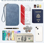 Fintie Family Passport Holder Wallet, RFID Blocking Travel Document Organizer Clutch Bag Credit Cards Case Cover for Women Men