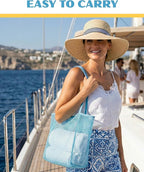 Beach Tote Bag for Women – Waterproof Mesh Tote Bag, Large Capacity Sandproof Beach Bags for Travel