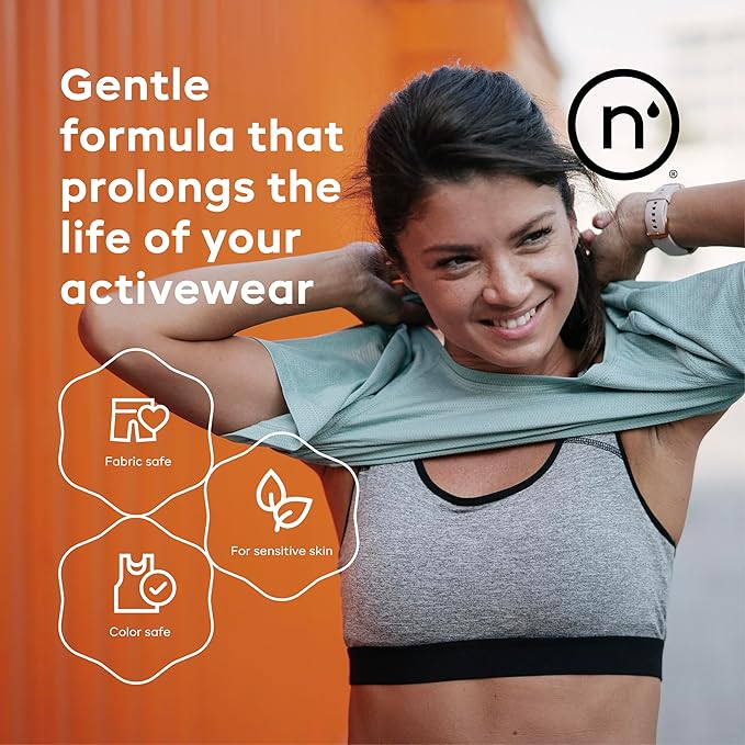 Nonaste Zen Fresh & Pure Clean Activewear Laundry Detergent (32 Fl Oz, Pack of 2) – High Performance Detergent, Eliminates Trapped Sweat & Odors | Laundry Safe for Fabrics and Sportswear, 64 Loads