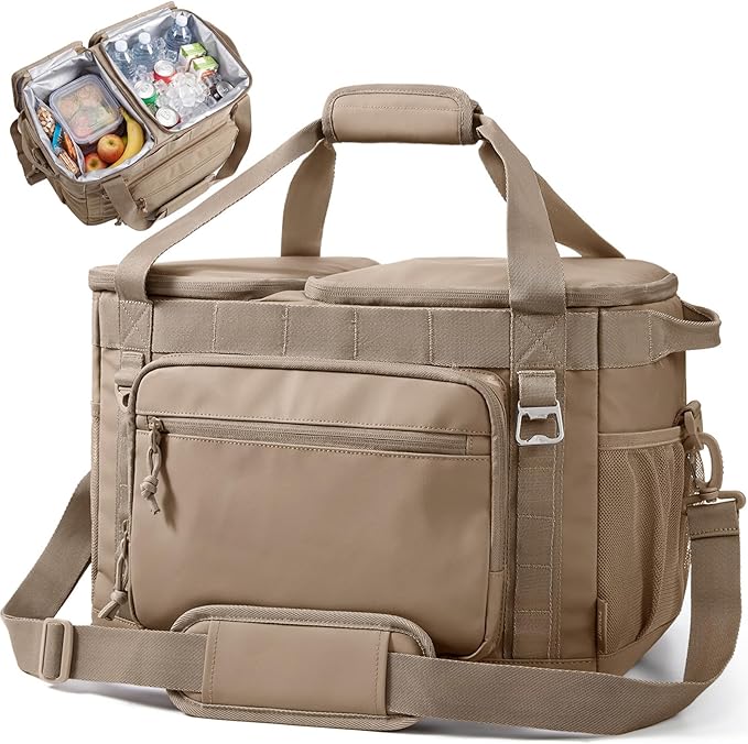 TOURIT Soft Sided Cooler Bag Insulated 30/48/60 Cans, Large Collapsible & Leakproof Ice Chest for Picnic, Beach, Camping, Travel