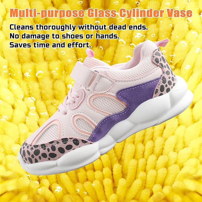 Shoe Washing Machine Bag, Shoe Laundry Bag, Shoe Cleaning Bag for Sneaker Tennis Shoes Unstain Cleaner Kit, Yellow 2PCS