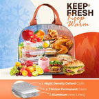 Bento Lunch Box Set Bento Box, 4-Compartment Lunch Containers,High Capacity Lunch Tote Bags for Work, Travel, Outdoor (Grey)