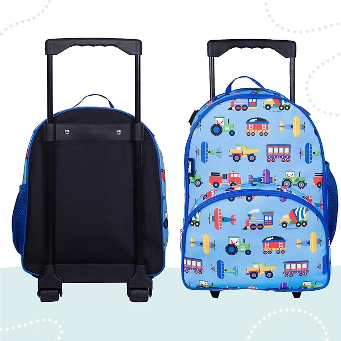 Wildkin Kids Rolling Luggage – Carry-On Size for School & Overnight Travel