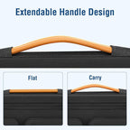 MOSISO 360 Protective Laptop Bag for Men, 15-16 inch Computer Bags Compatible with MacBook Pro 16 inch/Air 15 inch, HP Dell Lenovo Asus, Side Open Messenger Bag with Trolley Sleeve & 4 Pockets, Black