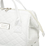 Kinmac Wide Open Style Laptop Backpack College Travel Outdoor Backpack For Laptop Up to 15.6 Inch (White Embroidery)
