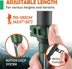 TREKOLOGY Trek-Z Cork Grip Trekking Poles – Lightweight Folding Hiking Poles, Adjustable Height, Compact Travel Design, Aircraft-Grade Aluminum Walking Sticks for Men & Women