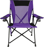 Kijaro Dual Lock Portable Camping Chairs - Enjoy the Outdoors with a Versatile Folding Chair, Sports Chair, Outdoor Chair & Lawn Chair - Dual Lock Feature Locks Position – Kawachi Purple