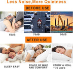 EXGOX 14 Pairs Silicone Ear Plugs for Sleeping Noise Cancelling Reusable Moldable Wax Earplugs for Swimming, Work, Airplane, SNR27dB(Blue, Orange)