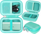 khanka Hard Travel Case with Anker 621 Nano Power Bank,5,000mAh Portable Charger,Case Only (Green)