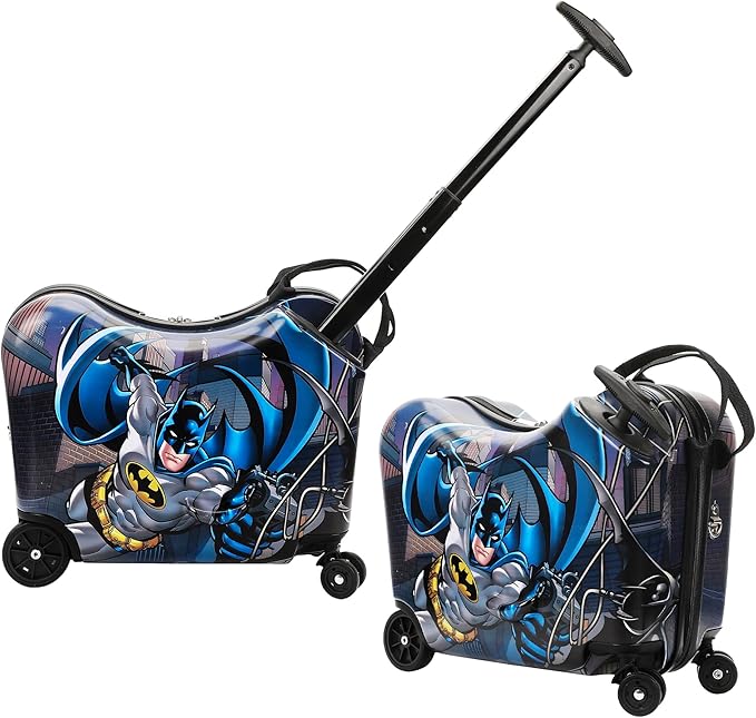 Bioworld Batman Caped Crusader Ride-On Luggage For Kids & Toddlers