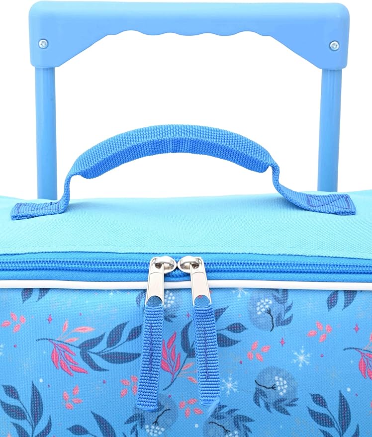 Fast Forward Frozen Girls Luggage 16" Soft Side Wheeled Pilot Case- Rolling Suitcase 16x12x5