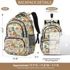 rickyh style School Backpack Travel Bag for Men & Women Lightweight College Back Pack with Laptop Compartmen